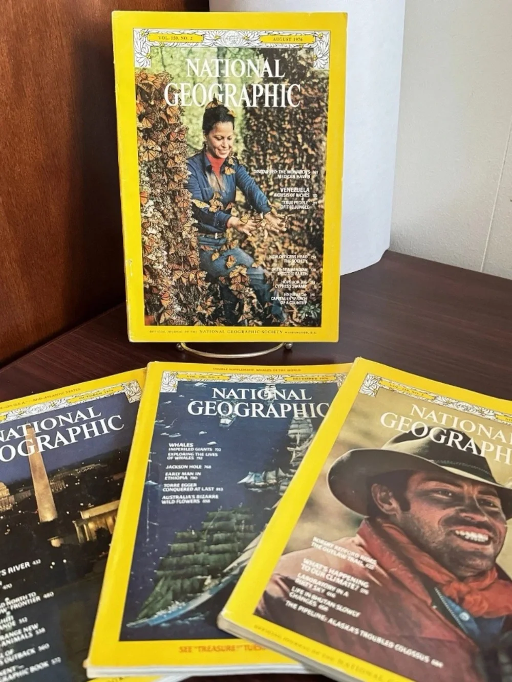 Lot Of 8 Vintage 1976 And 1980 National Geographic Magazines